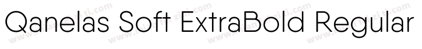 Qanelas Soft ExtraBold Regular字体转换